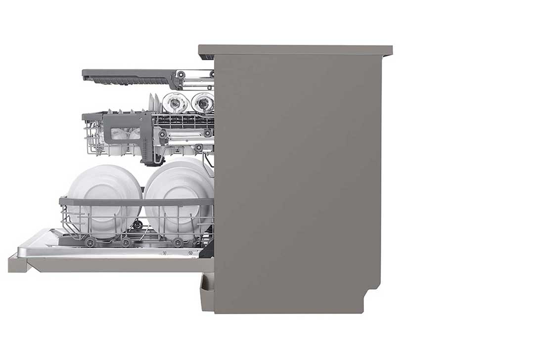 LG ال‌جی، ماشین ظرفشویی 14 نفره، فناوری™TrueSteam و™QuadWash، نقره‌ای مات  , XD88S, thumbnail 11