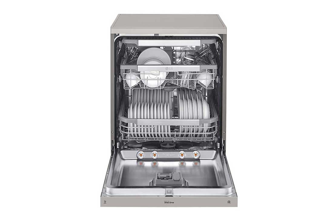 LG ال‌جی، ماشین ظرفشویی 14 نفره، فناوری™TrueSteam و™QuadWash، نقره‌ای مات  , XD88S, thumbnail 3