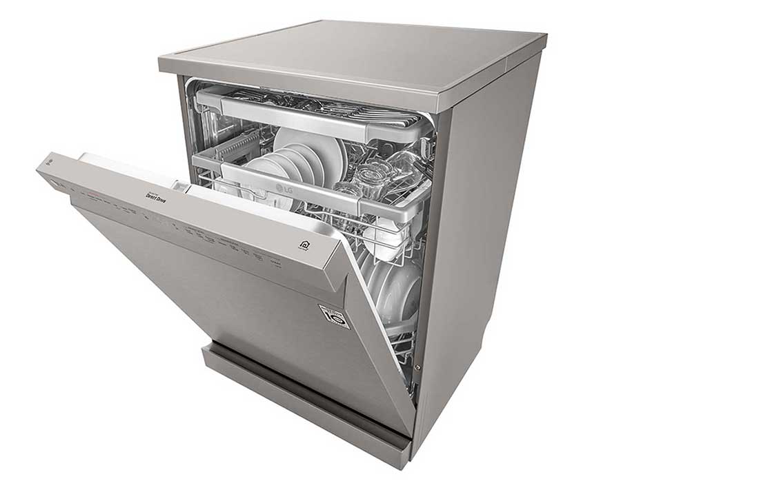 LG ال‌جی، ماشین ظرفشویی 14 نفره، فناوری™TrueSteam و™QuadWash، نقره‌ای مات  , XD88S, thumbnail 8