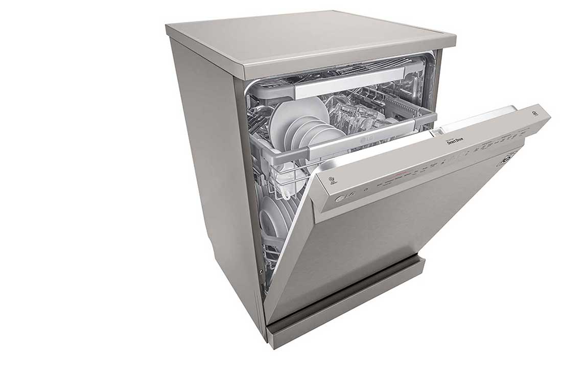 LG ال‌جی، ماشین ظرفشویی 14 نفره، فناوری™TrueSteam و™QuadWash، نقره‌ای مات  , XD88S, thumbnail 9