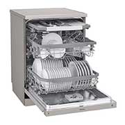 LG ال‌جی، ماشین ظرفشویی 14 نفره، فناوری™TrueSteam و™QuadWash، نقره‌ای مات  , XD88S, thumbnail 6