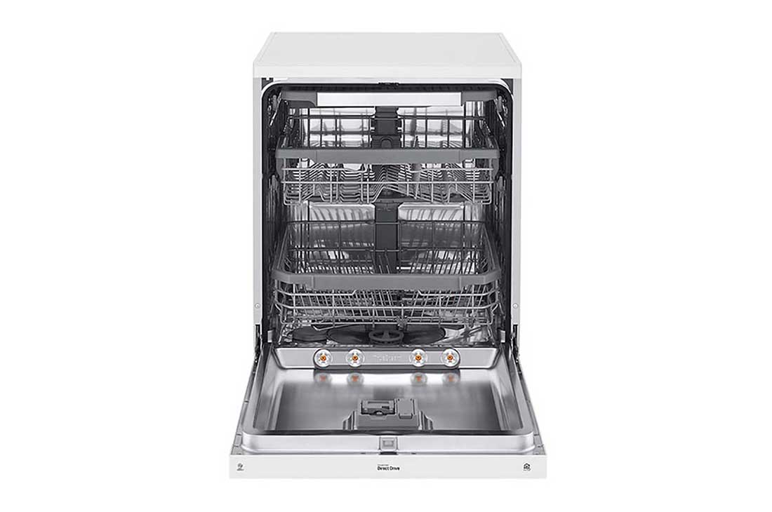 LG ال‌جی، ماشین ظرفشویی 14 نفره، فناوری™TrueSteam و™QuadWash، سفید  , XD88W, thumbnail 2