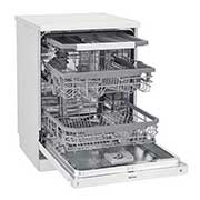 LG ال‌جی، ماشین ظرفشویی 14 نفره، فناوری™TrueSteam و™QuadWash، سفید  , XD88W, thumbnail 4