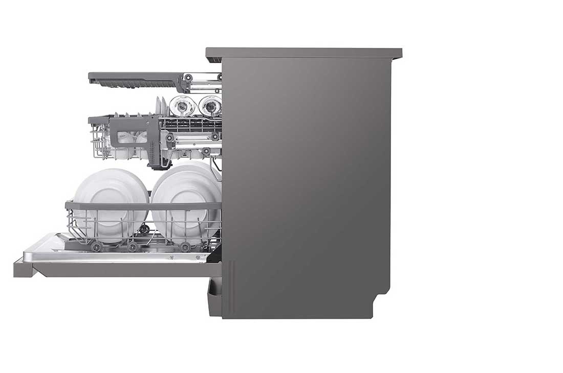 LG ال‌جی، ماشین ظرفشویی 14 نفره، فناوری ™TrueSteam و ™QuadWash، استیل مات , XD90DB, thumbnail 10