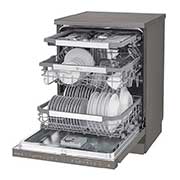 LG ال‌جی، ماشین ظرفشویی 14 نفره، فناوری ™TrueSteam و ™QuadWash، استیل مات , XD90DB, thumbnail 7