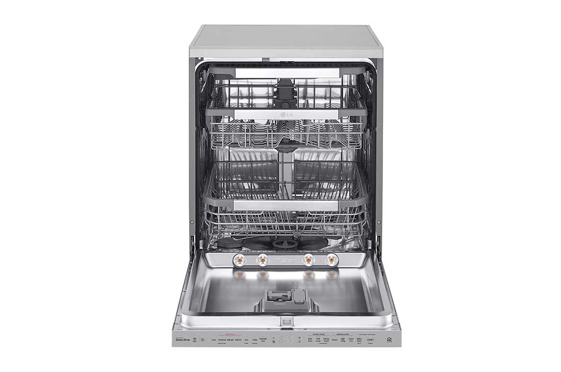 LG ال‌جی، ماشین ظرفشویی 14 نفره، فناوری™TrueSteam و™QuadWash، نقره‌ای مات  , XD90S, thumbnail 2