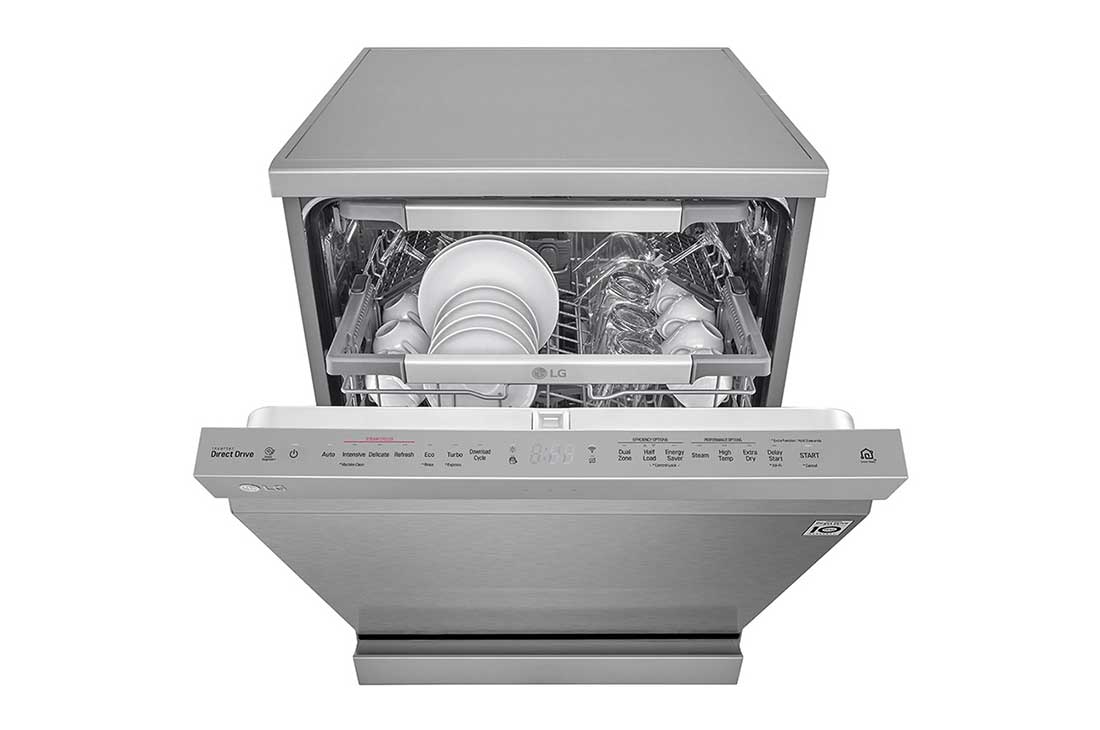 LG ال‌جی، ماشین ظرفشویی 14 نفره، فناوری™TrueSteam و™QuadWash، نقره‌ای مات  , XD90S, thumbnail 8