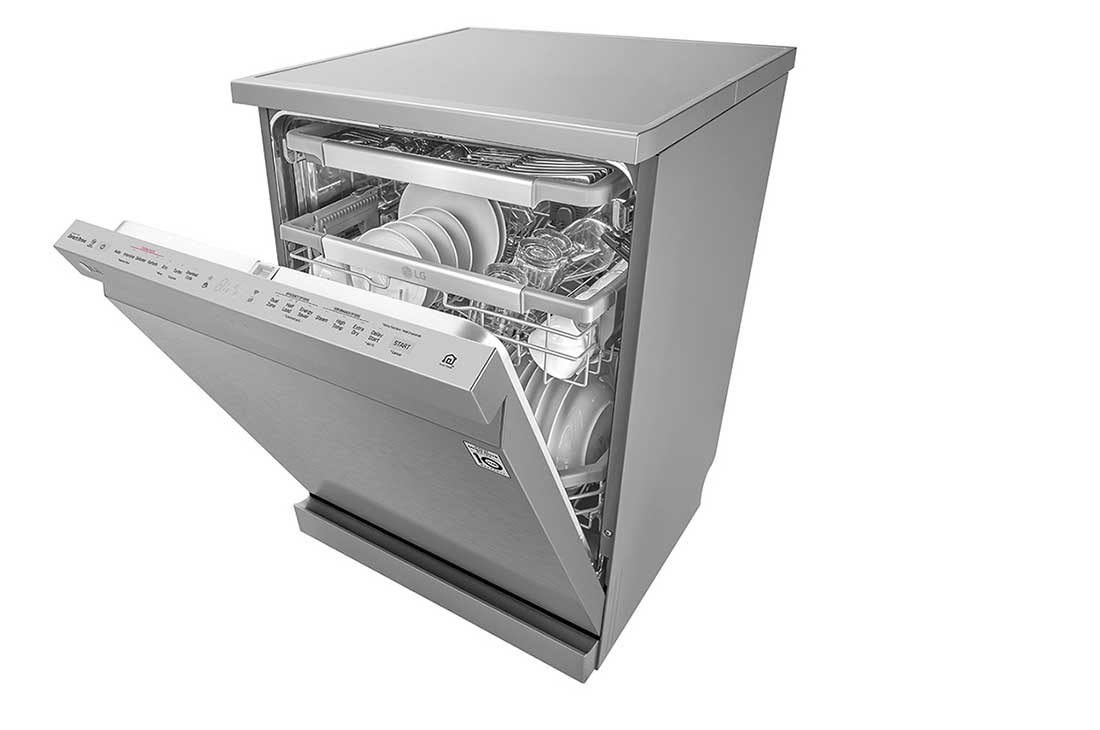 LG ال‌جی، ماشین ظرفشویی 14 نفره، فناوری™TrueSteam و™QuadWash، نقره‌ای مات  , XD90S, thumbnail 9