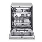LG ال‌جی، ماشین ظرفشویی 14 نفره، فناوری™TrueSteam و™QuadWash، نقره‌ای مات  , XD90S, thumbnail 3