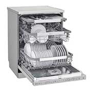 LG ال‌جی، ماشین ظرفشویی 14 نفره، فناوری™TrueSteam و™QuadWash، نقره‌ای مات  , XD90S, thumbnail 6