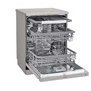 LG ال‌جی، ماشین ظرفشویی 14 نفره، فناوری™TrueSteam و™QuadWash ،نقره‌ای مات  , XD77S, thumbnail 4