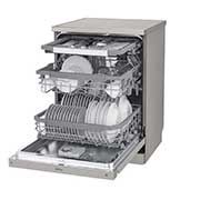 LG ال‌جی، ماشین ظرفشویی 14 نفره، فناوری™TrueSteam و™QuadWash ،نقره‌ای مات  , XD77S, thumbnail 7