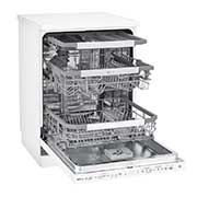 LG ال‌جی، ماشین ظرفشویی 14 نفره، فناوری™TrueSteam و™QuadWash، سفید  , XD90W, thumbnail 4