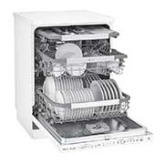 LG ال‌جی، ماشین ظرفشویی 14 نفره، فناوری™TrueSteam و™QuadWash، سفید  , XD90W, thumbnail 5