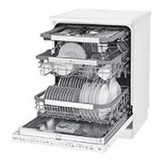 LG ال‌جی، ماشین ظرفشویی 14 نفره، فناوری™TrueSteam و™QuadWash، سفید  , XD90W, thumbnail 6