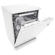 LG ال‌جی، ماشین ظرفشویی 14 نفره، فناوری™TrueSteam و™QuadWash، سفید  , XD90W, thumbnail 8