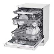 LG ال‌جی، ماشین ظرفشویی 14 نفره، فناوری™TrueSteam و™QuadWash، سفید  , XD77W, thumbnail 7