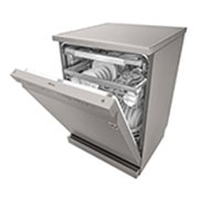 LG ال‌جی، ماشین ظرفشویی 14 نفره، فناوری ™Steam و ™QuadWash, Rigth view with half door open, DFB425FP, thumbnail 9