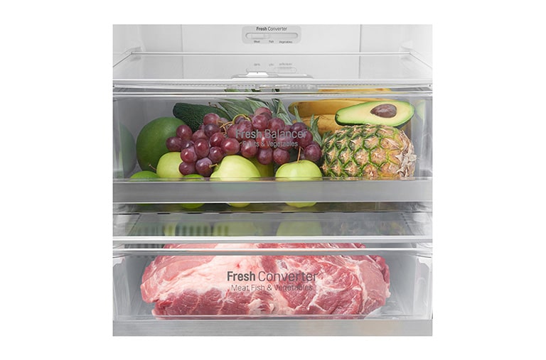 LG ال‌جی، یخچال پایین فریزر، 347 لیتر، سفید, BF420W, thumbnail 9