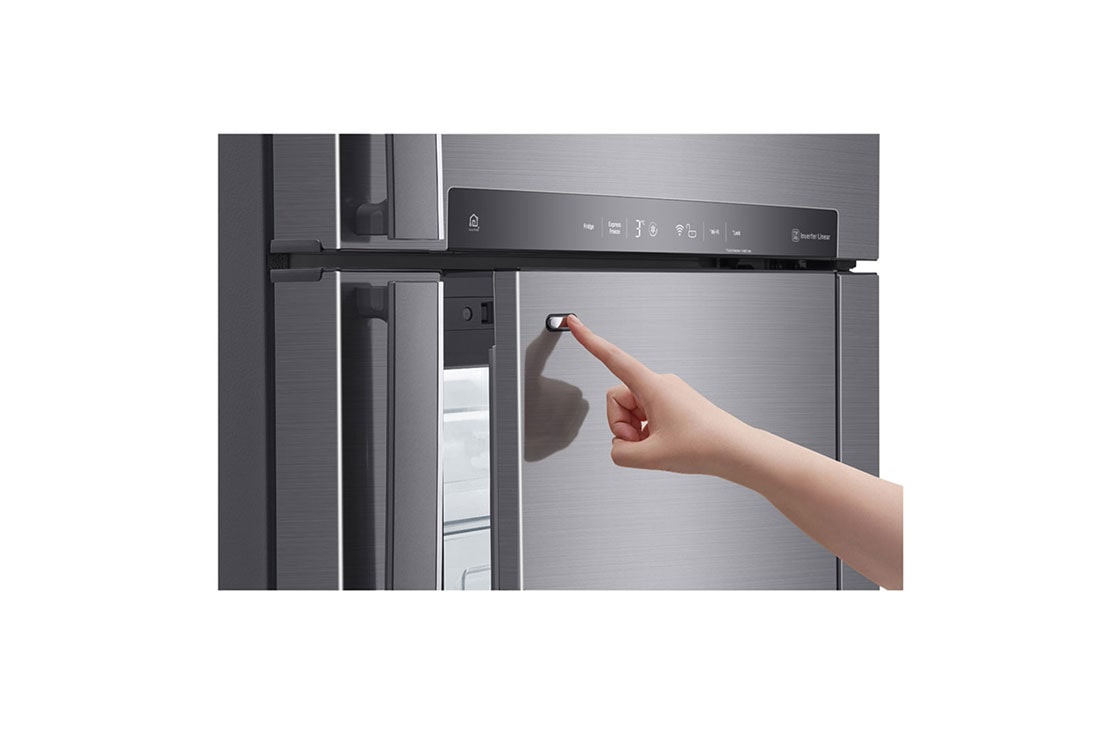 LG ال‌جی، یخچال بالا فریزر، 507 لیتر، نقره‌ای , TF640TS, thumbnail 7