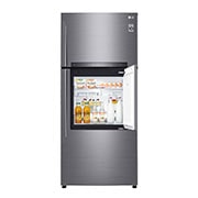 LG ال‌جی، یخچال بالا فریزر، 507 لیتر، نقره‌ای , TF640TS, thumbnail 4