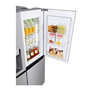 LG ال‌جی، یخچال فریزر ساید بای ساید Door-in-Door، ظرفیت 601 لیتر , Door open view with food-2, GCJ-267PHL, thumbnail 4