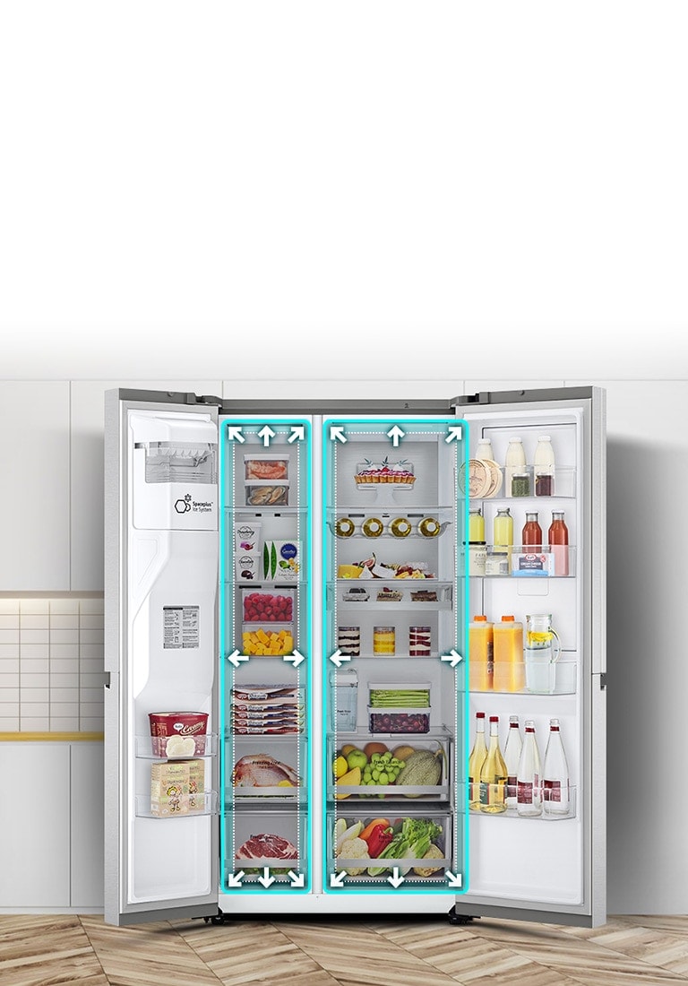 امکان قرار دادن مواد غذایی بیشتر در یخچال