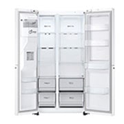 LG ال‌جی، یخچال فریزر ساید بای ساید Door-in-Door، ظرفیت 611 لیتر , Door Open, GCJ-287GNW, thumbnail 7