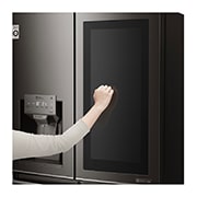 LG ال‌جی، یخچال فریزر ™InstaView Door-in-Door، درب فرانسوی، 716 لیتر، مشکی , Instaview detail 1, GR-X39FMKHL, thumbnail 5