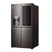 LG ال‌جی، یخچال فریزر ™InstaView Door-in-Door، درب فرانسوی، 716 لیتر، مشکی , 30 degree left side view, GR-X39FMKHL, thumbnail 14