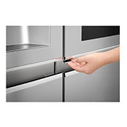 LG ال‌جی، یخچال فریزر ساید بای ساید InstaView Door-in-Door، ظرفیت 601 لیتر , Handle Detail view, GC-X267SQCS, thumbnail 10