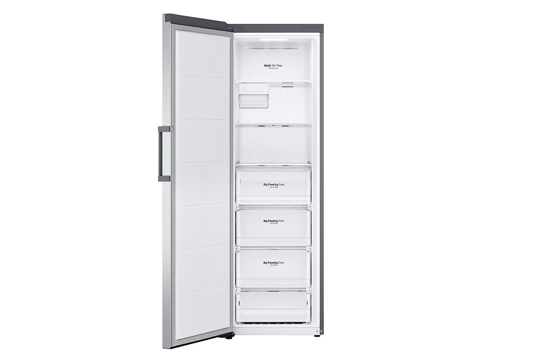 LG ال‌جی، یخچال تک درب، 324 لیتر، نقره‌ای, Front open, GC-B414ELFM, thumbnail 3