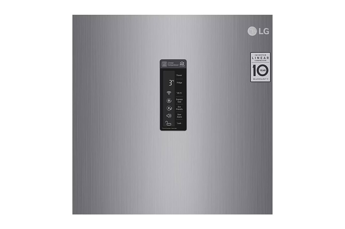 LG ال‌جی، یخچال تک درب، 313 لیتر، نقره‌ای پلاتینیومی, Display detail, GC-F411ELDM, thumbnail 5