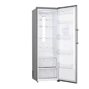 LG ال‌جی، یخچال تک درب، 313 لیتر، نقره‌ای پلاتینیومی, Right Side open view without food, GC-F411ELDM, thumbnail 8