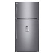 LG ال‌جی، یخچال بالا فریزر، 830 لیتر، استیل درخشان, front view, GR-F882HLHU, thumbnail 1