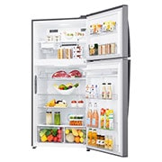 LG ال‌جی، یخچال بالا فریزر، 830 لیتر، استیل درخشان, Left side view, GR-F882HLHU, thumbnail 12