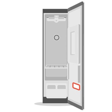 استایلر و محل برچسب کد QR آن نشان داده می شود.