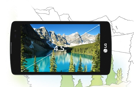 نمایشگر 4.5 اینچی True IPS