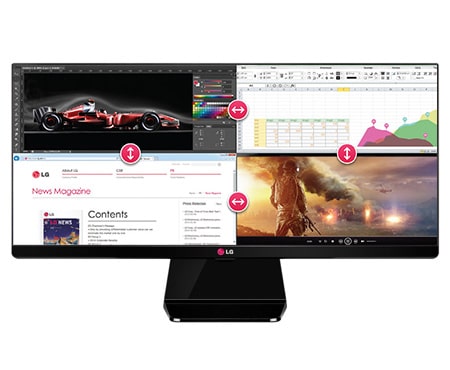 LG مانیتور 29 اینچ UltraWide Full HD IPS LED با نسبت تصویر 21:9, 29UM65