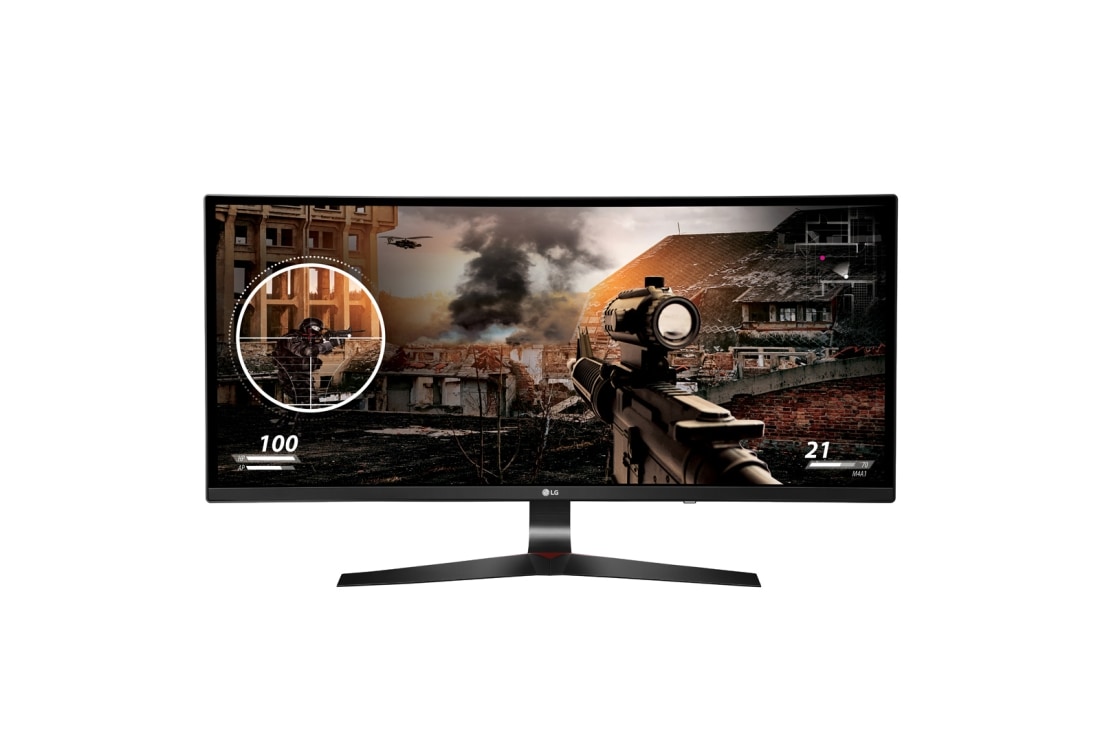 LG مانیتور 34 اینچ UltraWide Full HD IPS Curved LED Gaming با نسبت تصویر 21:9 و فناوری AMD FreeSync, 34UC79G-B