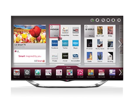 تلویزیون 42 اینچ هوشمند سه بعدی (CINEMA 3D) ال جی مدل LA860001