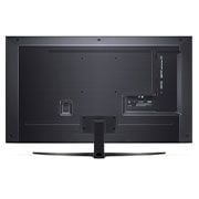 LG ال‌جی،LG Nanocell ، تلویزیون 65 اینچ سری NANO84، تکنولوژی هوشمند AI ThinQ، کیفیت 4k، سیستم عامل WebOS، توانایی نمایش محتوای HDR، تکنولوژی Local Dimming(تاریکی موضعی)، پایه وسط و هلالی شکل، محصول 2022, نمای عقب, 65NANO846QA, thumbnail 5