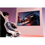 LG ال‌جی،LG QNED 80 ، تلویزیون 75 اینچ سری QNED80، کیفیت 4k، تکنولوژی هوشمند AI ThinQ، سیستم عامل WebOS، زبان طراحی 3side cinema، توانایی نمایش محتوای HDR، تکنولوژی Local Dimming(تاریکی موضعی)، پایه دوطرفه، محصول 2022, Life style images, 75QNED806QA, thumbnail 8