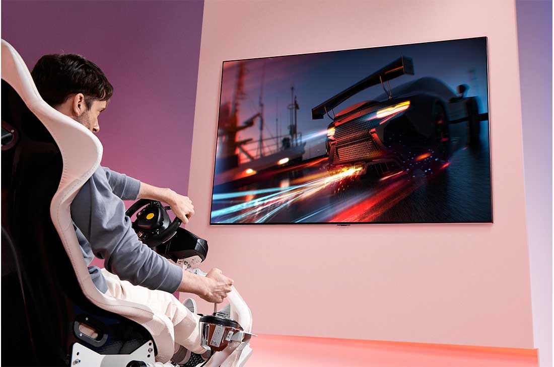 LG ال‌جی،LG QNED 80 ، تلویزیون 75 اینچ سری QNED80، کیفیت 4k، تکنولوژی هوشمند AI ThinQ، سیستم عامل WebOS، زبان طراحی 3side cinema، توانایی نمایش محتوای HDR، تکنولوژی Local Dimming(تاریکی موضعی)، پایه دوطرفه، محصول 2022, Life style images, 75QNED806QA, thumbnail 8