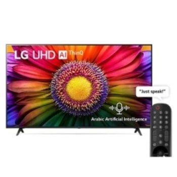 نمای جلو از تلویزیون LG UHD