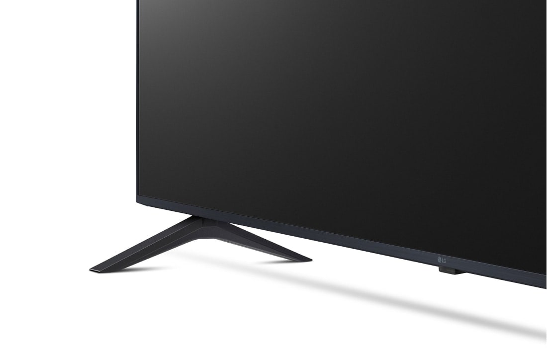LG ال‌جی،LG UHD UR80 ، تلویزیون 70 اینچ سری UR80، کیفیت 4k، کنترل جادویی، تکنولوژی هوشمند AI ThinQ، سیستم عامل WebOS، توانایی نمایش محتوای HDR با فرمتHLG، تکنولوژی AI Picture Pro وAI Sound Pro (5.1.2ch)، پایه دو طرفه، جدید 2023, نمای نزدیک از پایه, 70UR80006LJ, thumbnail 6