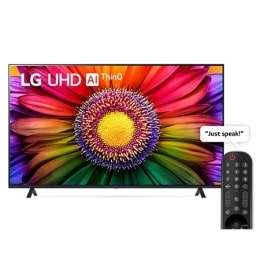 نمای جلو از تلویزیون LG UHD