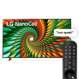 نمای جلو از تلویزیون LG NanoCell2
