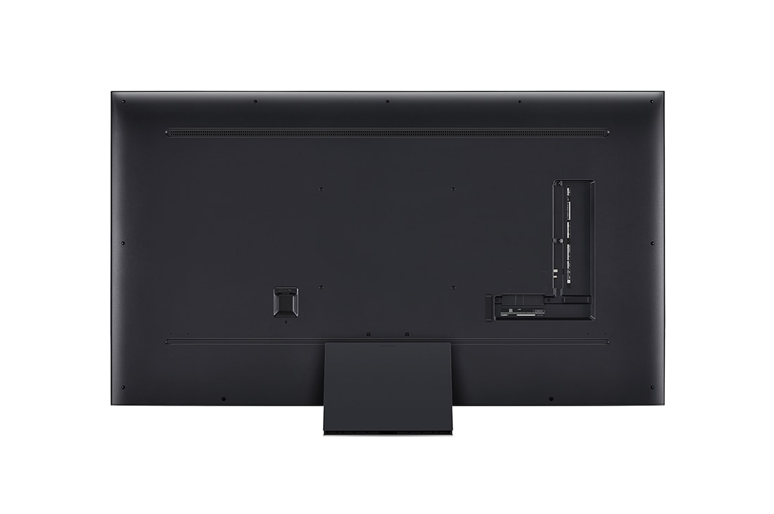 LG ال‌جی،LG QNED 81 ، تلویزیون 75 اینچ سری QNED81R، کیفیت 4K، تکنولوژی هوشمند AI ThinQ، سیستم عامل WebOS، کنترل جادویی، زبان طراحی 3side cinema، توانایی نمایش محتوای HDR با فرمتHLG، تکنولوژی AI Picture Pro وAI Sound Pro (5.1.2ch)، پایه وسط، جدید 2023 , نمای عقب, 75QNED816RA, thumbnail 5