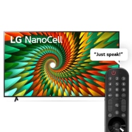 نمای جلو از تلویزیون LG NanoCell2
